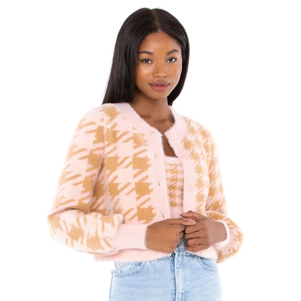 For love and lemons Cher Cardigan in light pink✨